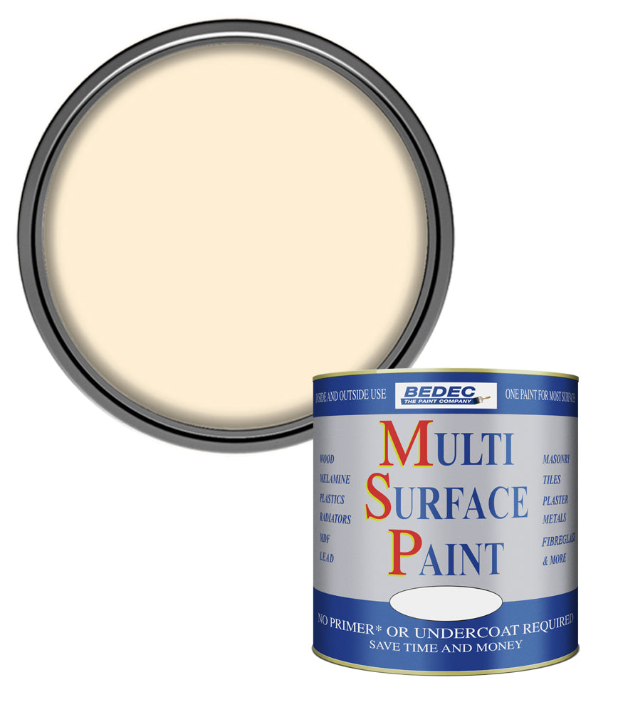 Bedec Multi Surface Paint - Gloss - Magnolia - 750ml