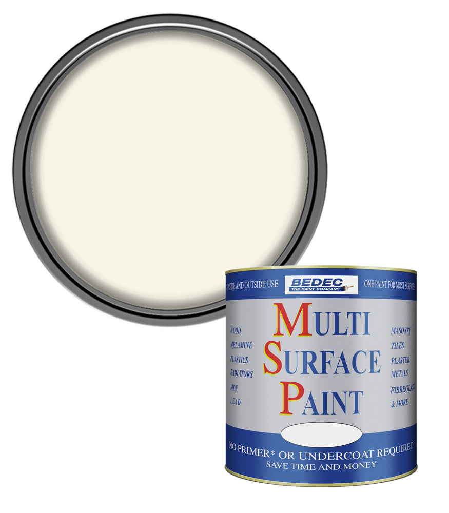 Bedec Multi Surface Paint - Gloss - Old White - 750ml