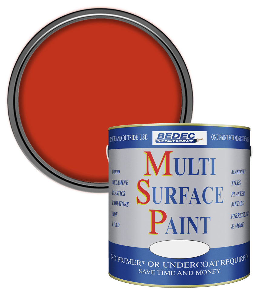 Bedec Multi Surface Paint - Gloss - Red Cossack - 2.5L