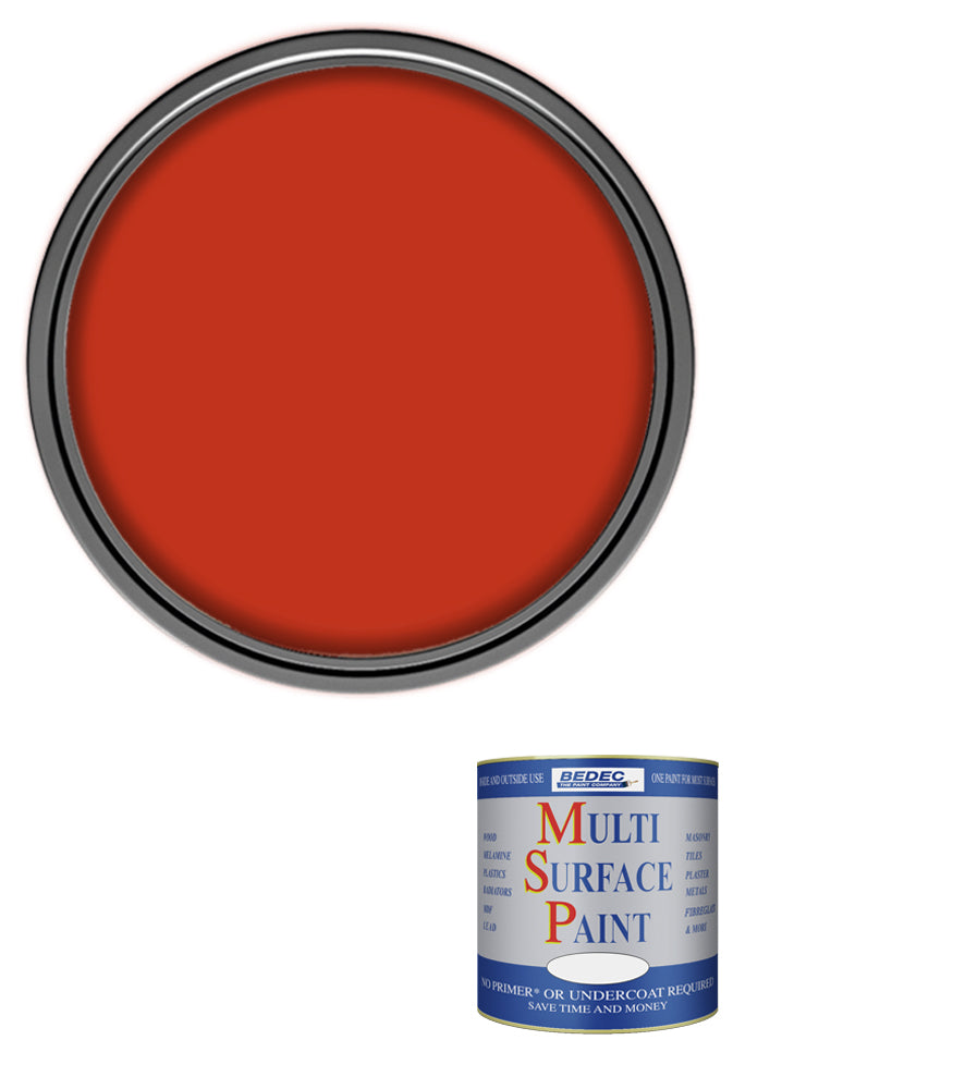 Bedec Multi Surface Paint - Gloss - Red Cossack - 250ml