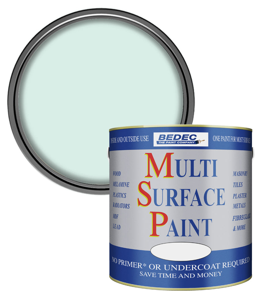 Bedec Multi Surface Paint - Gloss - Soft Mint - 2.5L