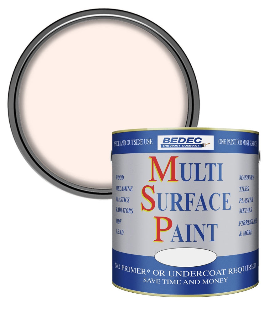 Bedec Multi Surface Paint - Gloss - Soft Pink - 2.5L