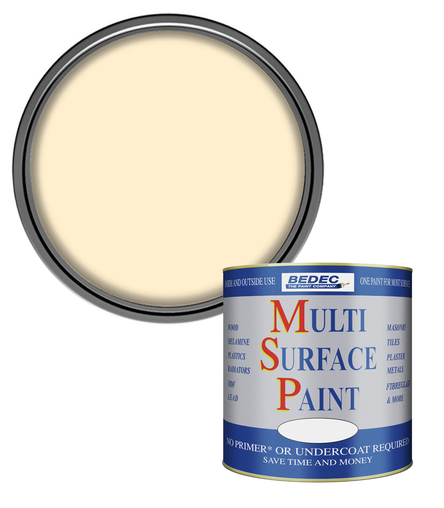 Bedec Multi Surface Paint - Gloss - Soft Yellow - 750ml