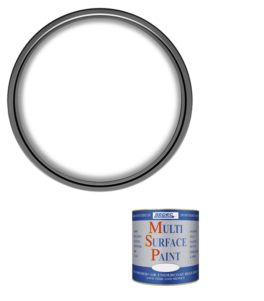 Bedec Multi Surface Paint - Gloss - White - 250ml