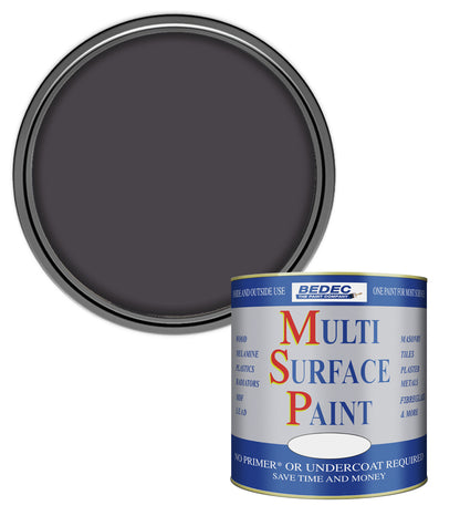 Bedec Multi Surface Paint - Matt - Faded Black - 750ml