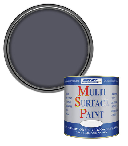 Bedec Multi Surface Paint - Matt - Steel - 750ml