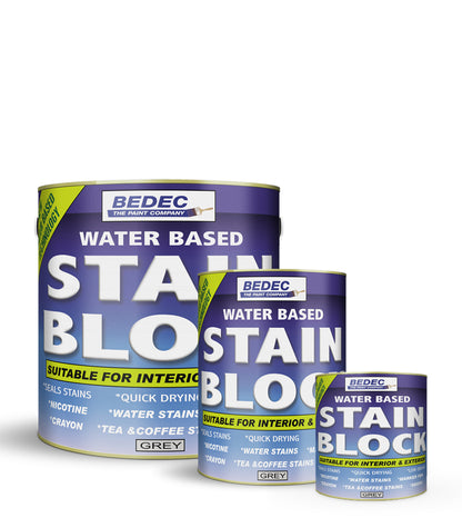 Bedec Stain Block Paint - Translucent Grey