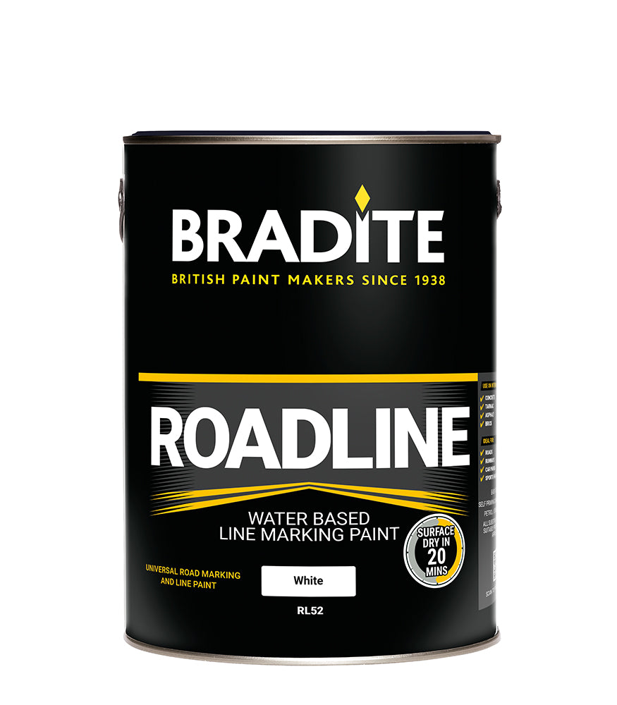 Bradite Roadline RL52 Water Based Paint - 5 Litre