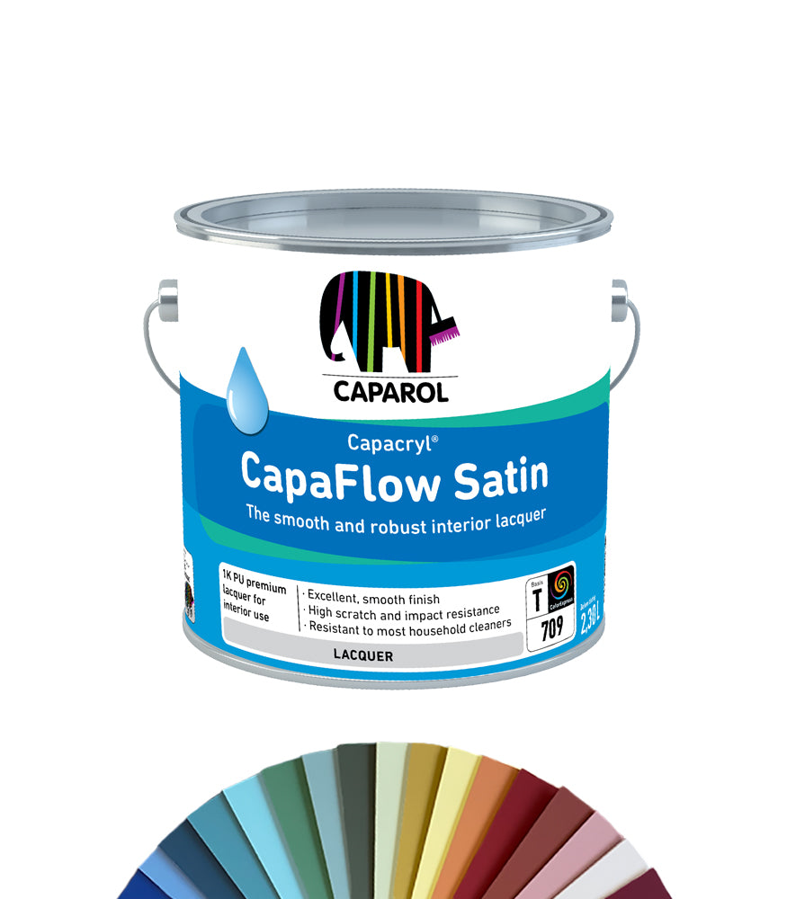 Caparol Capacryl Capaflow Enamel Paint Satin - 2.4L - Tinted Colour Match