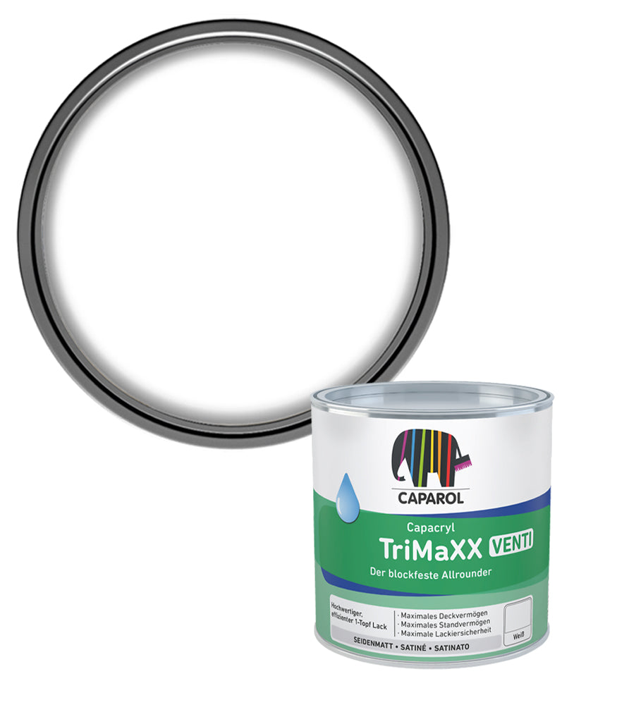 Caparol Capacryl TriMaXX Venti Waterbased Satin - White - 750ml