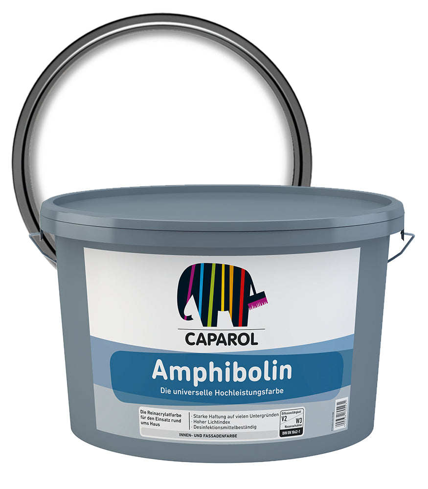 Caparol Amphibolin Universal Interior and Exterior Paint - White - 12.5 Litre