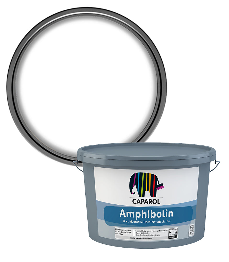 Caparol Amphibolin Universal Interior and Exterior Paint - White - 2.5 Litre