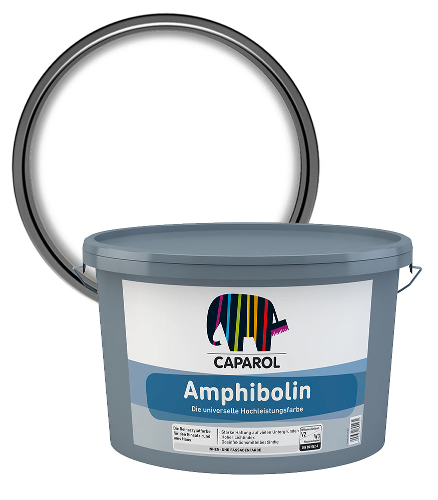 Caparol Amphibolin Universal Interior and Exterior Paint - White - 5 Litre