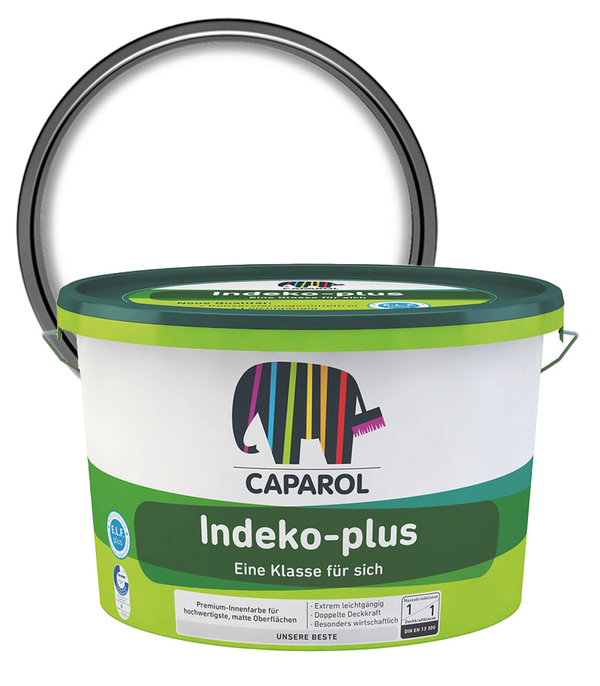 Caparol Indeko-plus Interior Matt Paint - White - 12.5 Litres