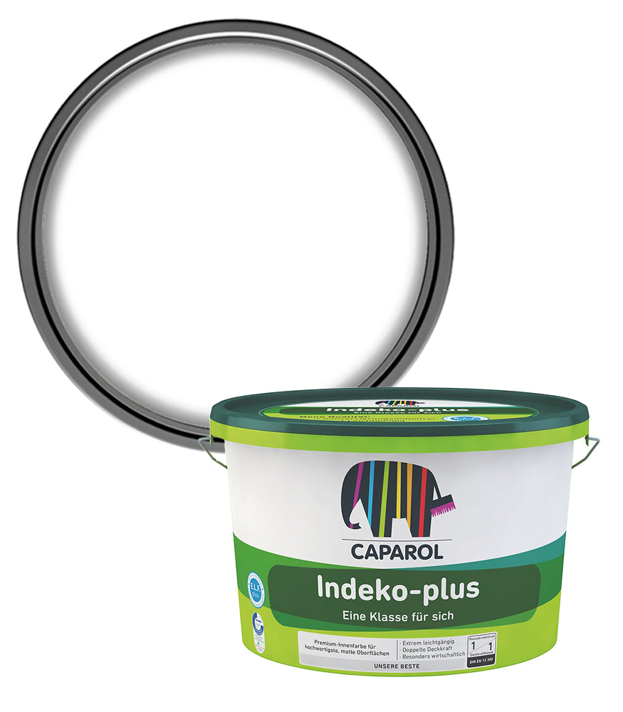 Caparol Indeko-plus Interior Matt Paint - White - 2.5 Litres
