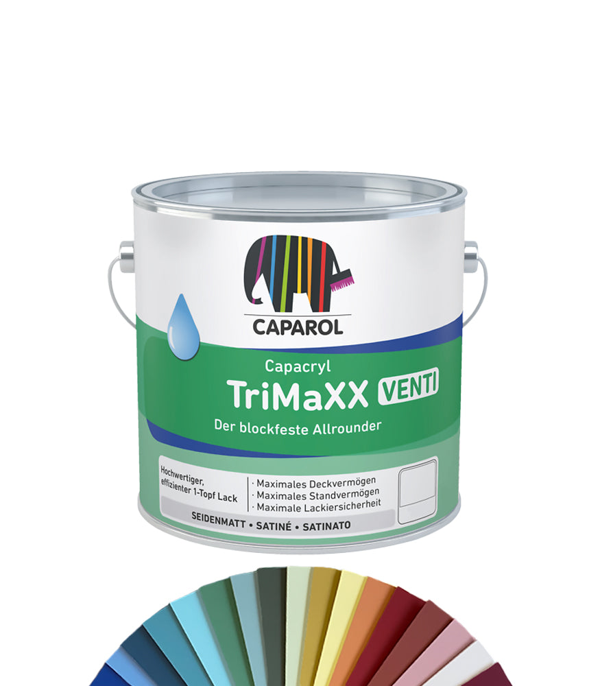 Caparol Capacryl TriMaXX Venti Waterbased Satin - 2.5L - Tinted Colour Match