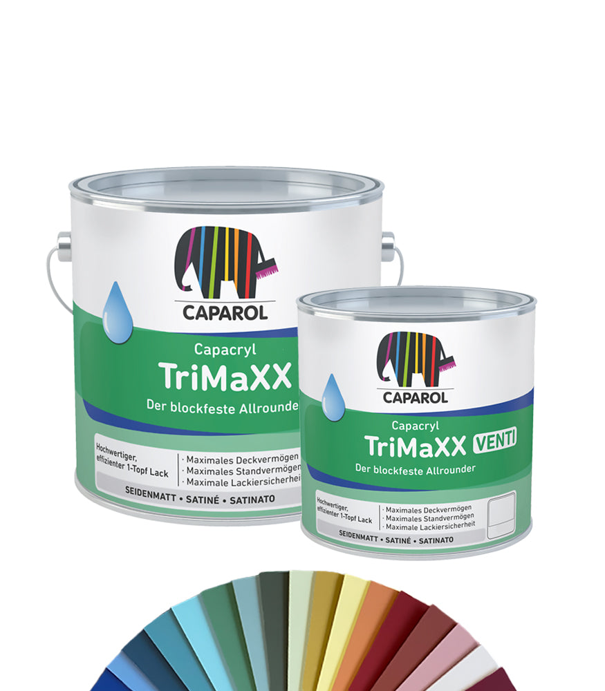 Caparol Capacryl TriMaXX Venti Waterbased Satin - Tinted Colour Match