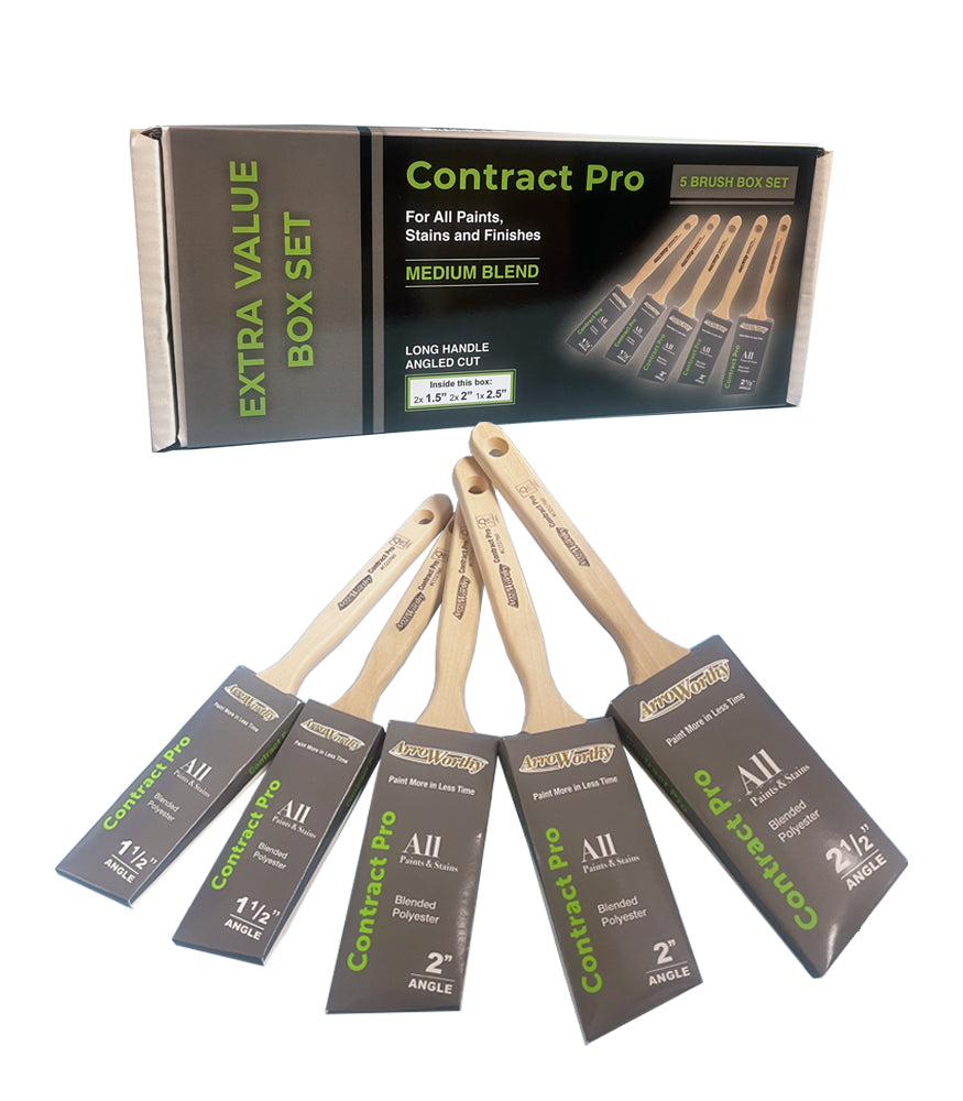 Arroworthy Contractor Pro Paint Brush Boxset - 5 Pack