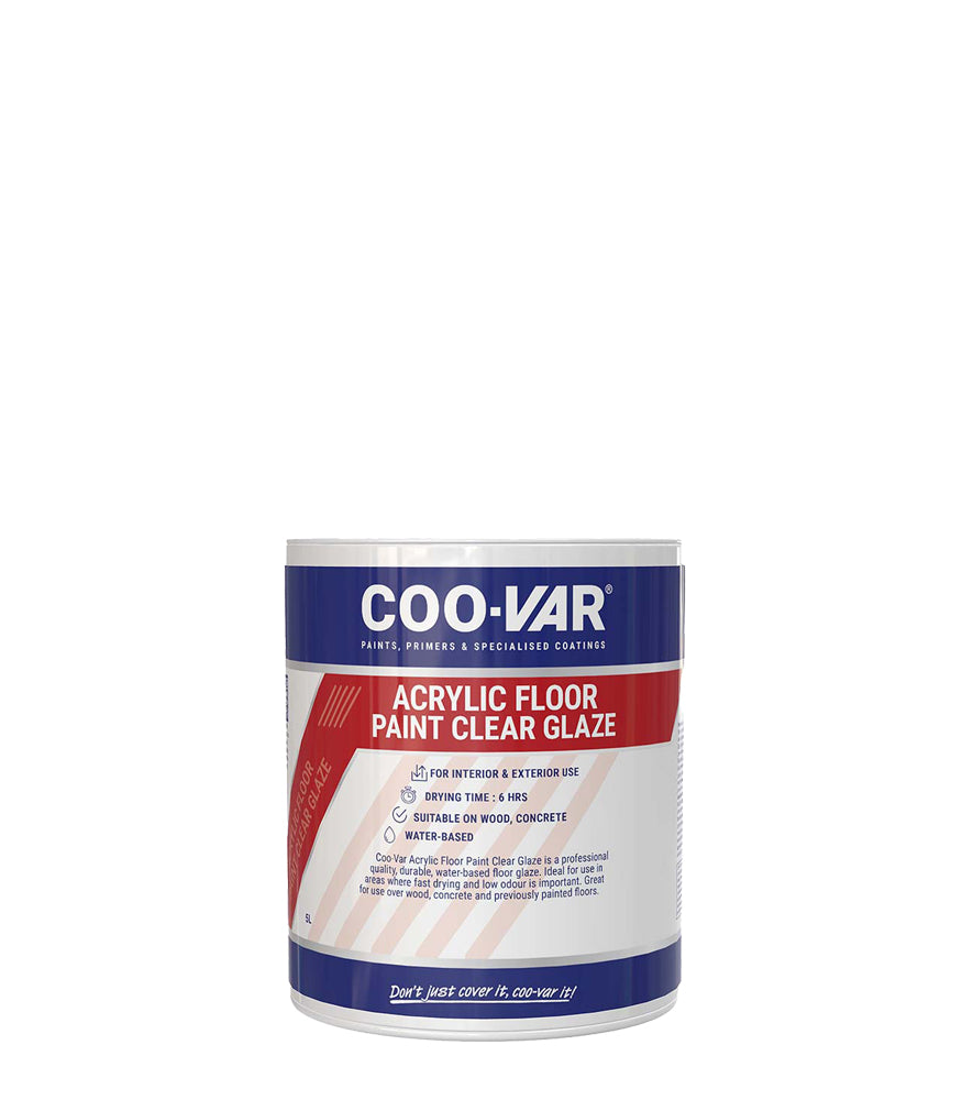 CooVar Acrylic Clear Glaze For Wooden Floors - Clear - 1 Litre