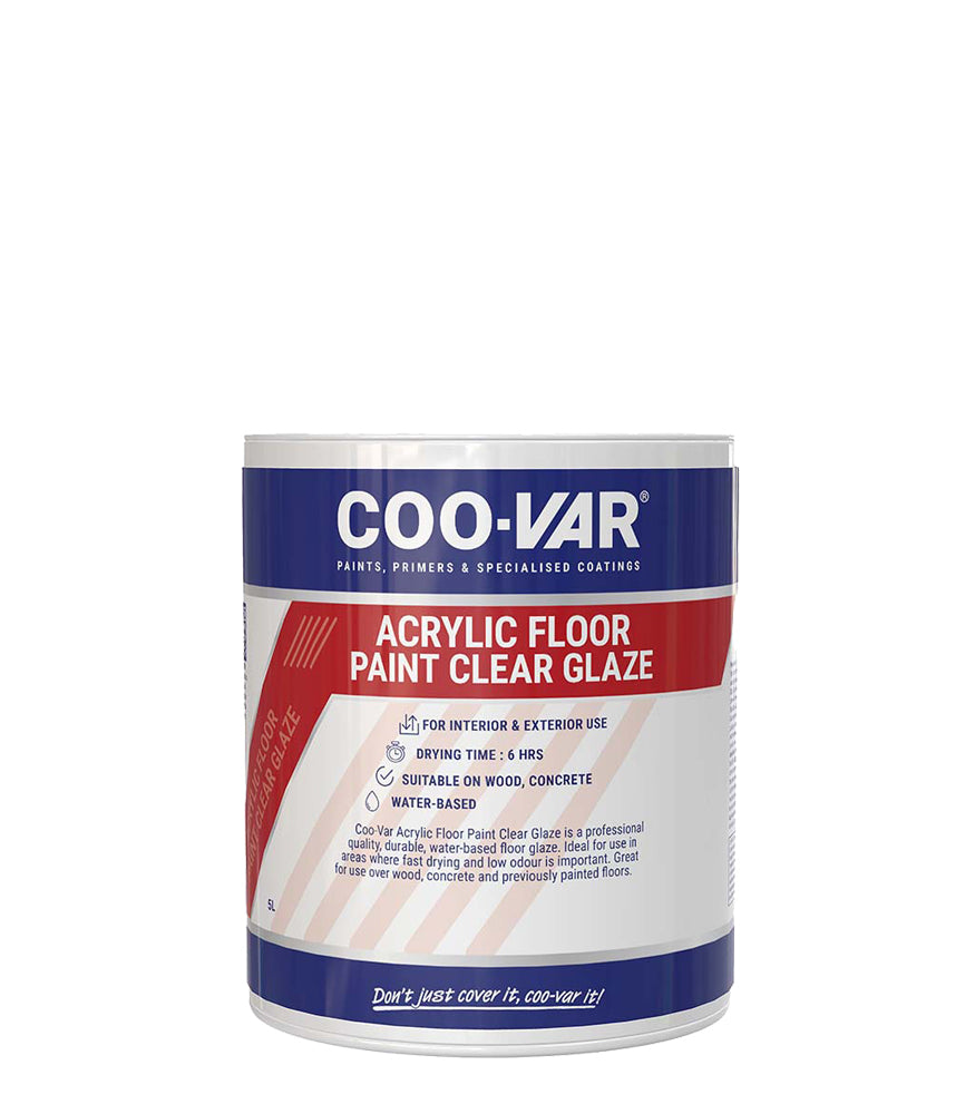 CooVar Acrylic Clear Glaze For Wooden Floors - Clear - 2.5 Litre