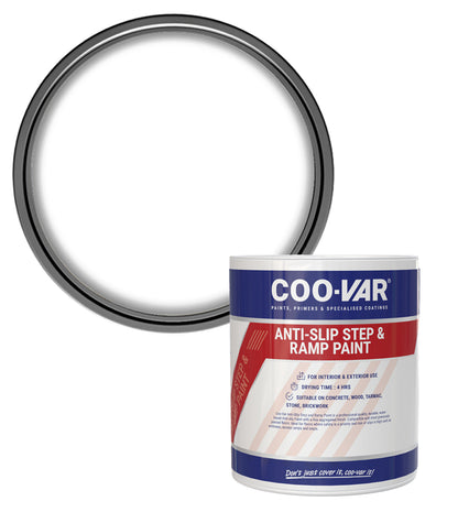 CooVar Anti Slip Step and Ramp Paint - Clear - 1 Litre