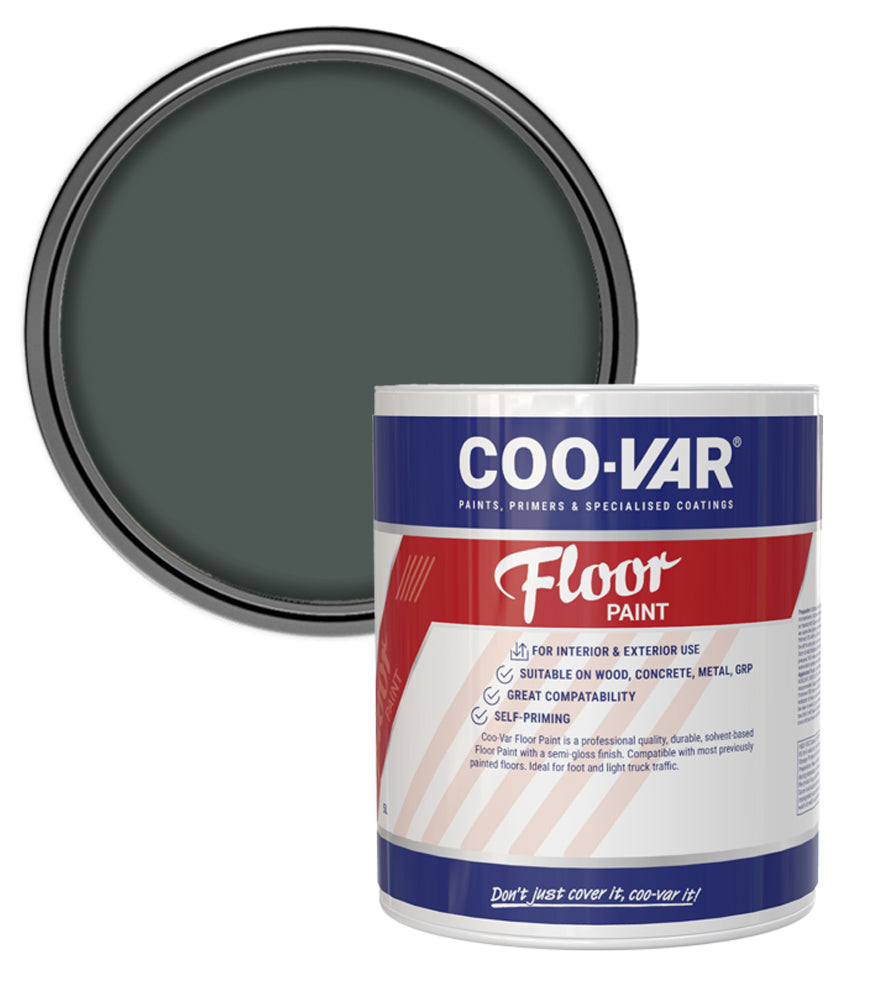 CooVar Floor Paint - Dark Grey - 2.5 Litre