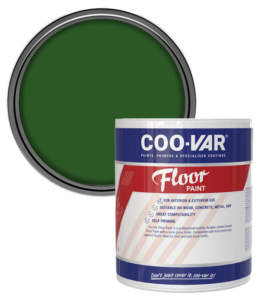 CooVar Floor Paint - Forest Green - 2.5 Litre