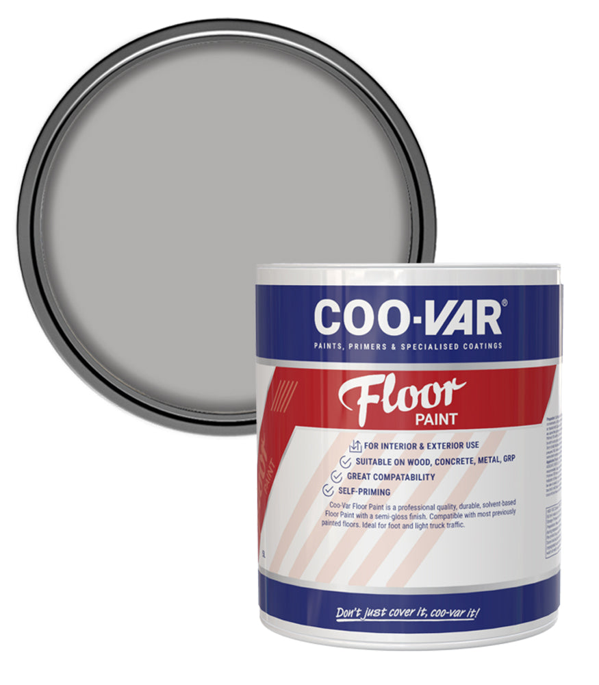 CooVar Floor Paint - Light Grey - 2.5 Litre