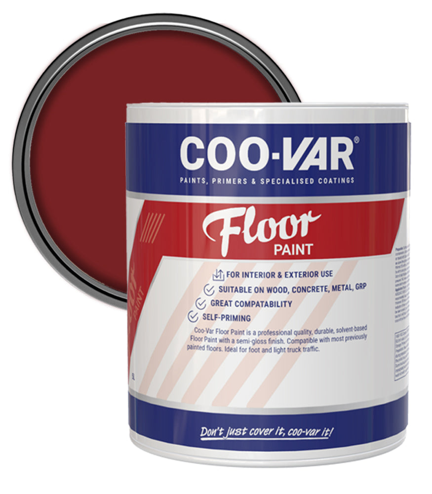 CooVar Floor Paint - Tile Red - 5 Litre