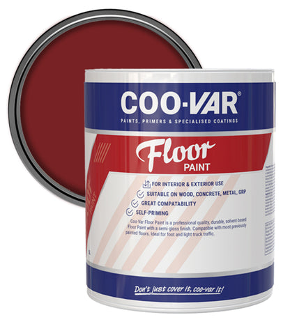 CooVar Floor Paint - Tile Red - 5 Litre