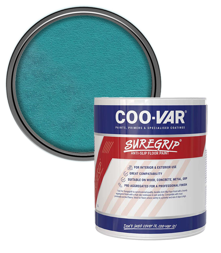 CooVar Suregrip Anti Slip Floor Paint - Blue - 2.5 Litre