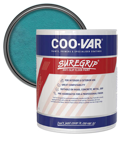 CooVar Suregrip Anti Slip Floor Paint - Blue - 5 Litre