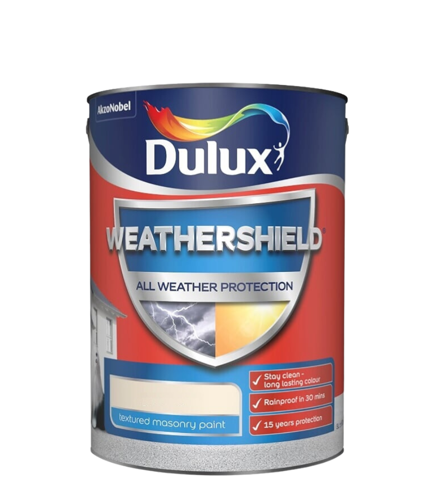 Dulux Weathershield Textured Masonry Paint - 5 Litre