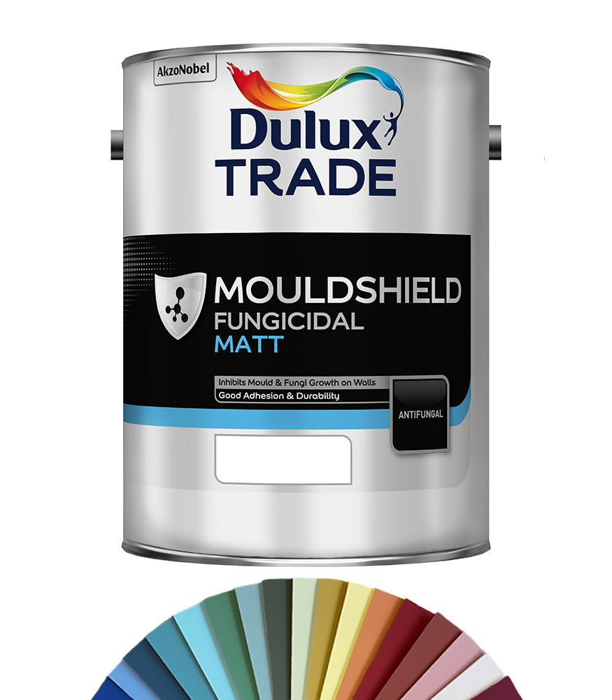 Dulux Trade Mouldshield Fungicidal Matt 5L - Tinted Colour Match