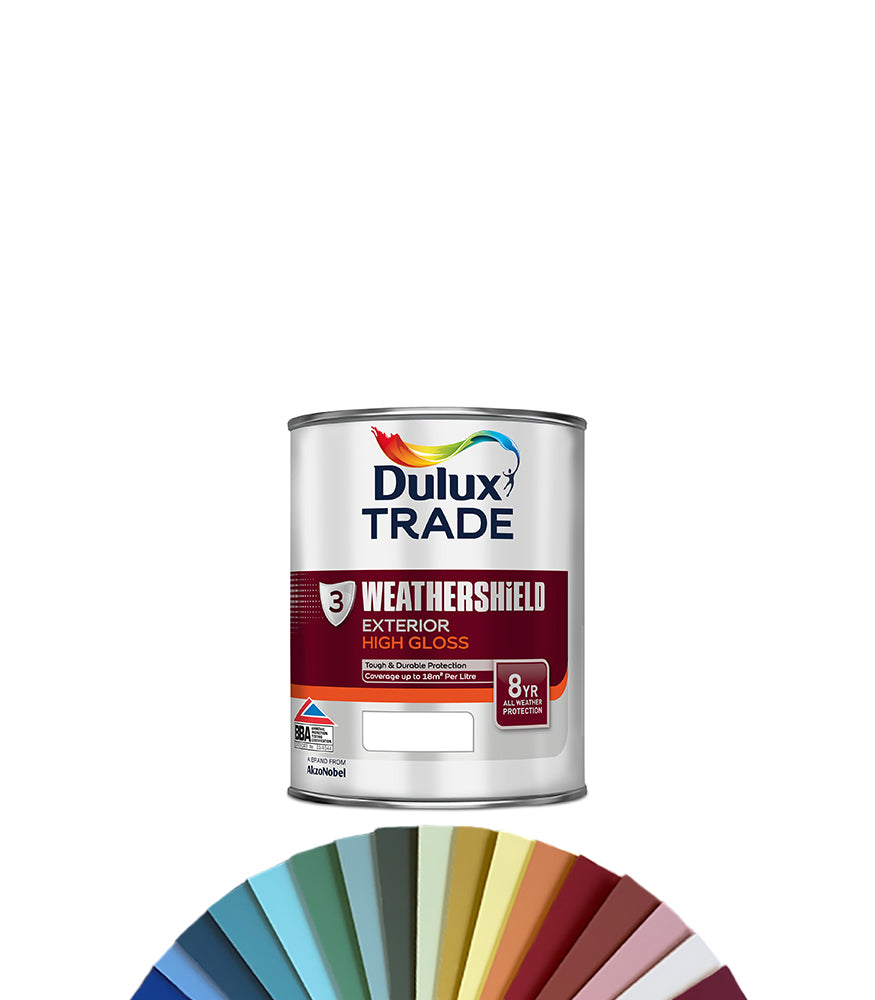 Dulux Trade Weathershield Exterior Gloss 1L - Tinted Mixed Colour