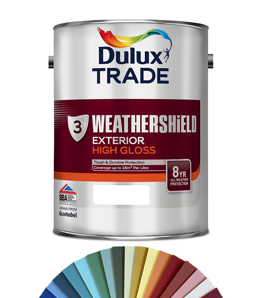 Dulux Trade Weathershield Exterior Gloss 5L - Tinted Mixed Colour