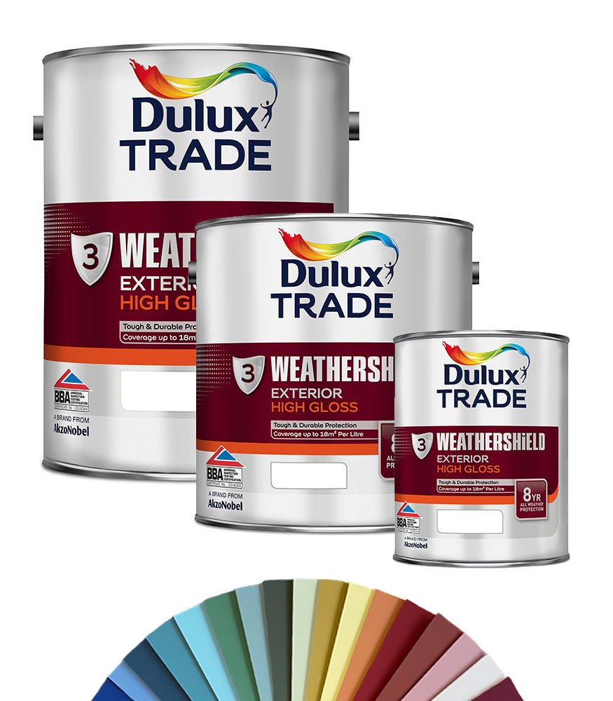 Dulux Trade Weathershield Exterior High Gloss - Tinted Colour Match