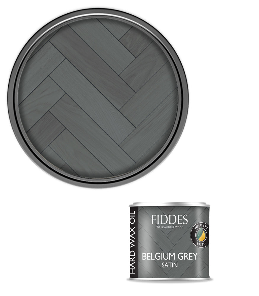 Fiddes Hard Wax Oil - 45ml Tester - Belgium Grey