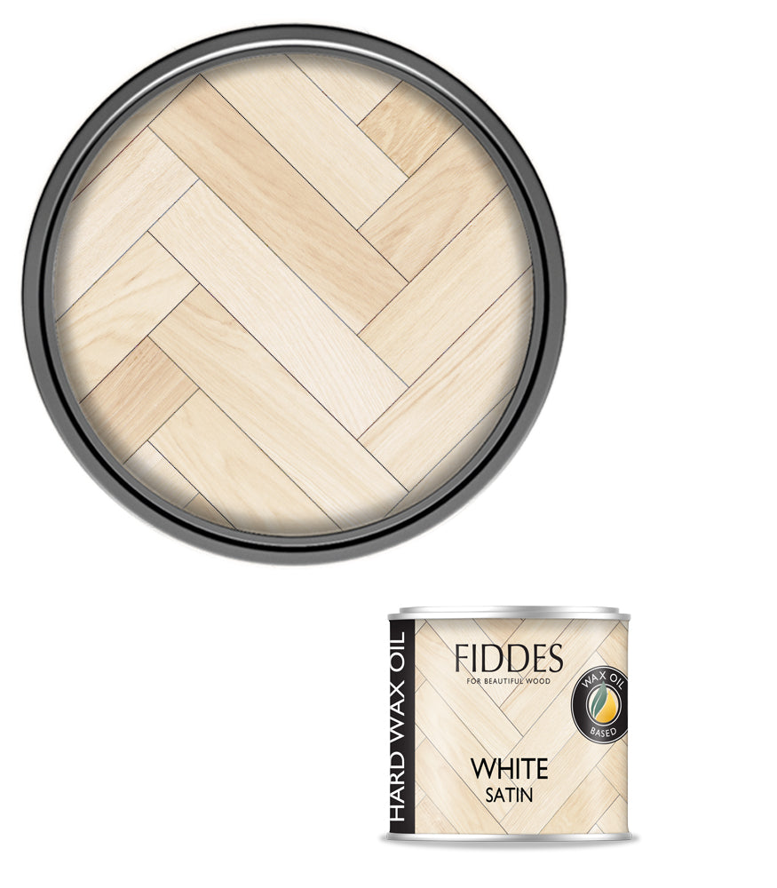 Fiddes Hard Wax Oil - 45ml Tester - White