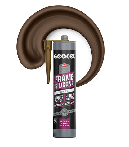 Geocel Frame Silicone 300ml Cartridge - Brown