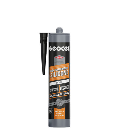 Geocel High Temperature Silicone 300ml Cartridge - Black