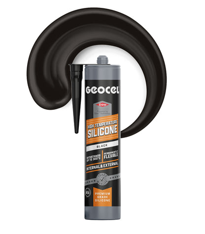 Geocel High Temperature Silicone 300ml Cartridge - Black