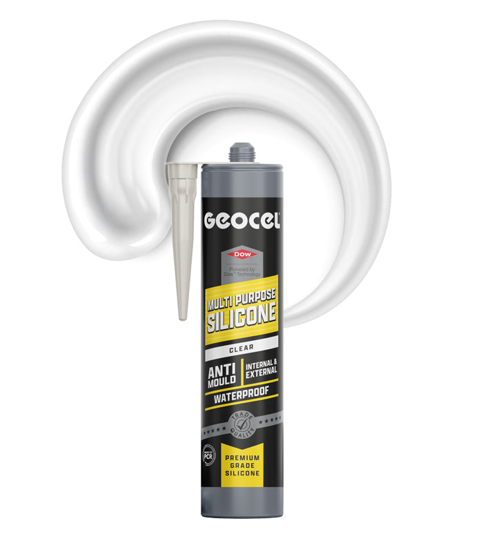 Geocel Multi Purpose Silicone 290ml Cartridge - Clear