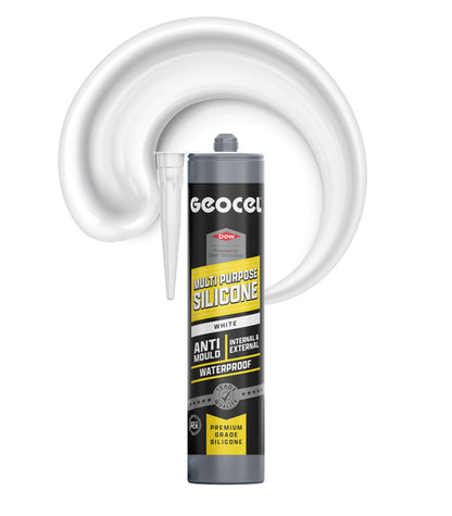 Geocel Multi Purpose Silicone 290ml Cartridge - White