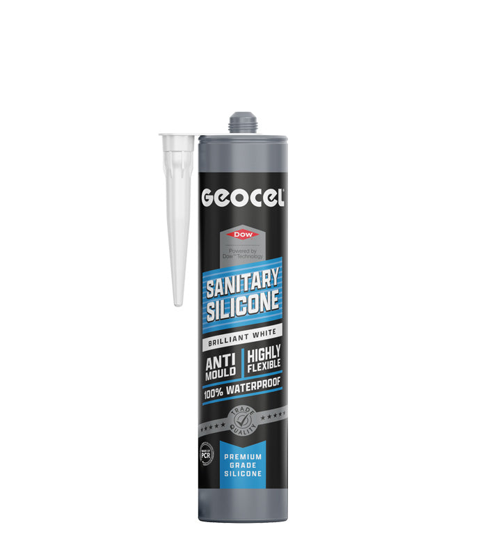 Geocel Sanitary Silicone 300ml Cartridge