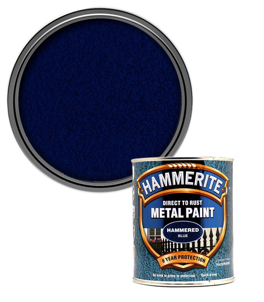 Hammerite - Hammered Direct To Rust Metal Paint - 750ML - Blue