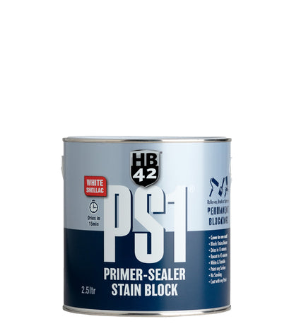 HB42 PS1 Shellac Based Primer Sealer - White - 2.5L