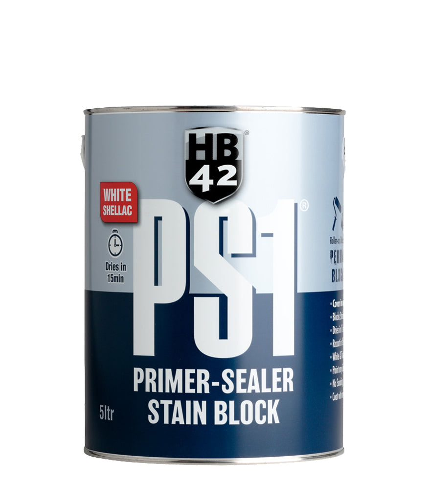 HB42 PS1 Shellac Based Primer Sealer - White - 5L
