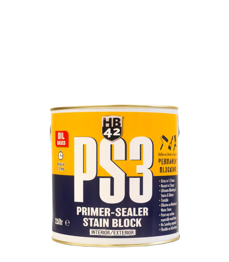 HB42 PS3 Oil Based Primer Sealer - White - 2.5L