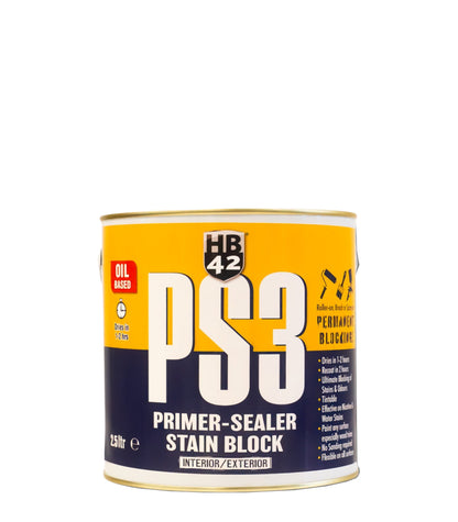 HB42 PS3 Oil Based Primer Sealer - White - 2.5L